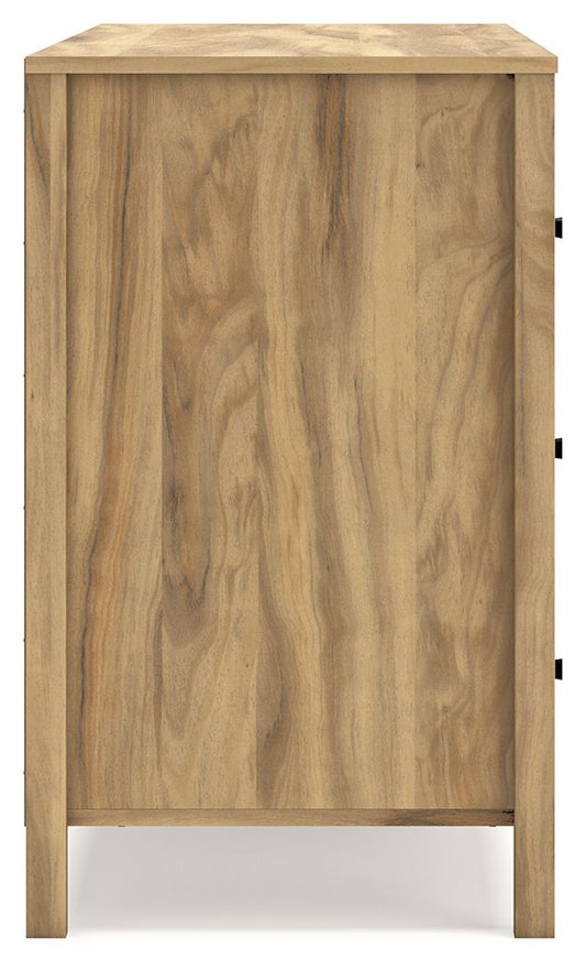 Bermacy - Light Brown - Six Drawer Dresser - Hornell Furniture Outlet
