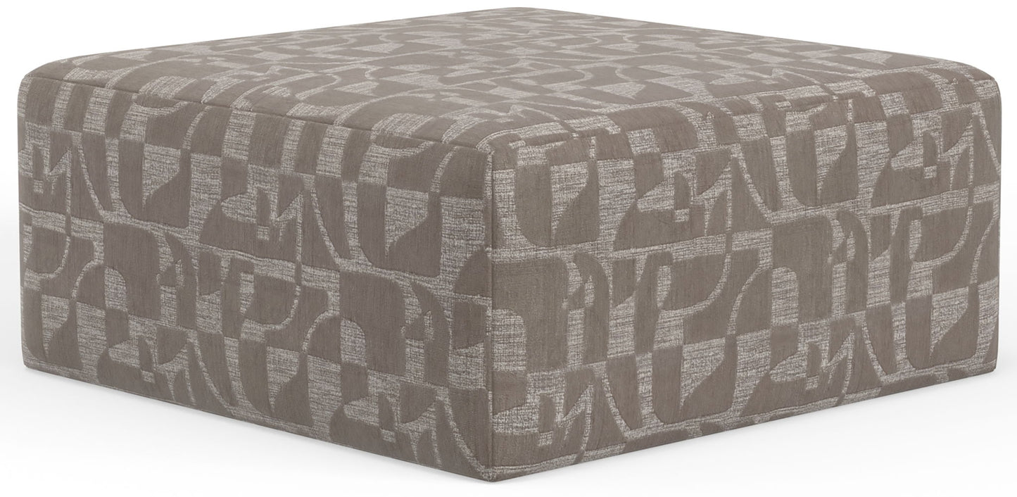 Zeke - Cocktail Ottoman - Cloud - Hornell Furniture Outlet