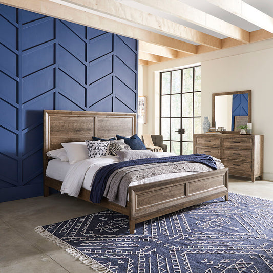 Ridgecrest - Panel Bed, Dresser & Mirror - Hornell Furniture Outlet