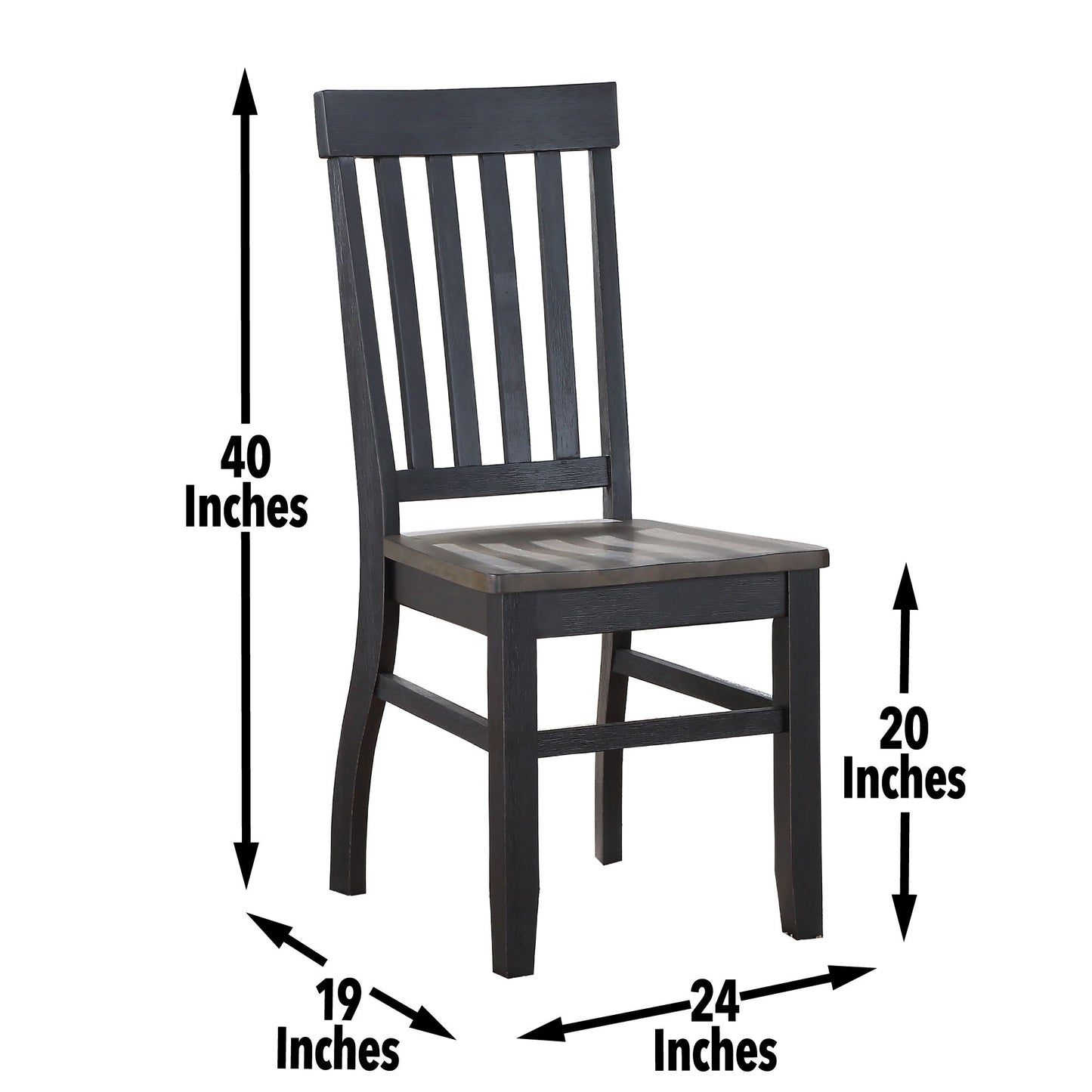 Raven - Noir Side Chair (Set of 2) - Dark Brown - Hornell Furniture Outlet