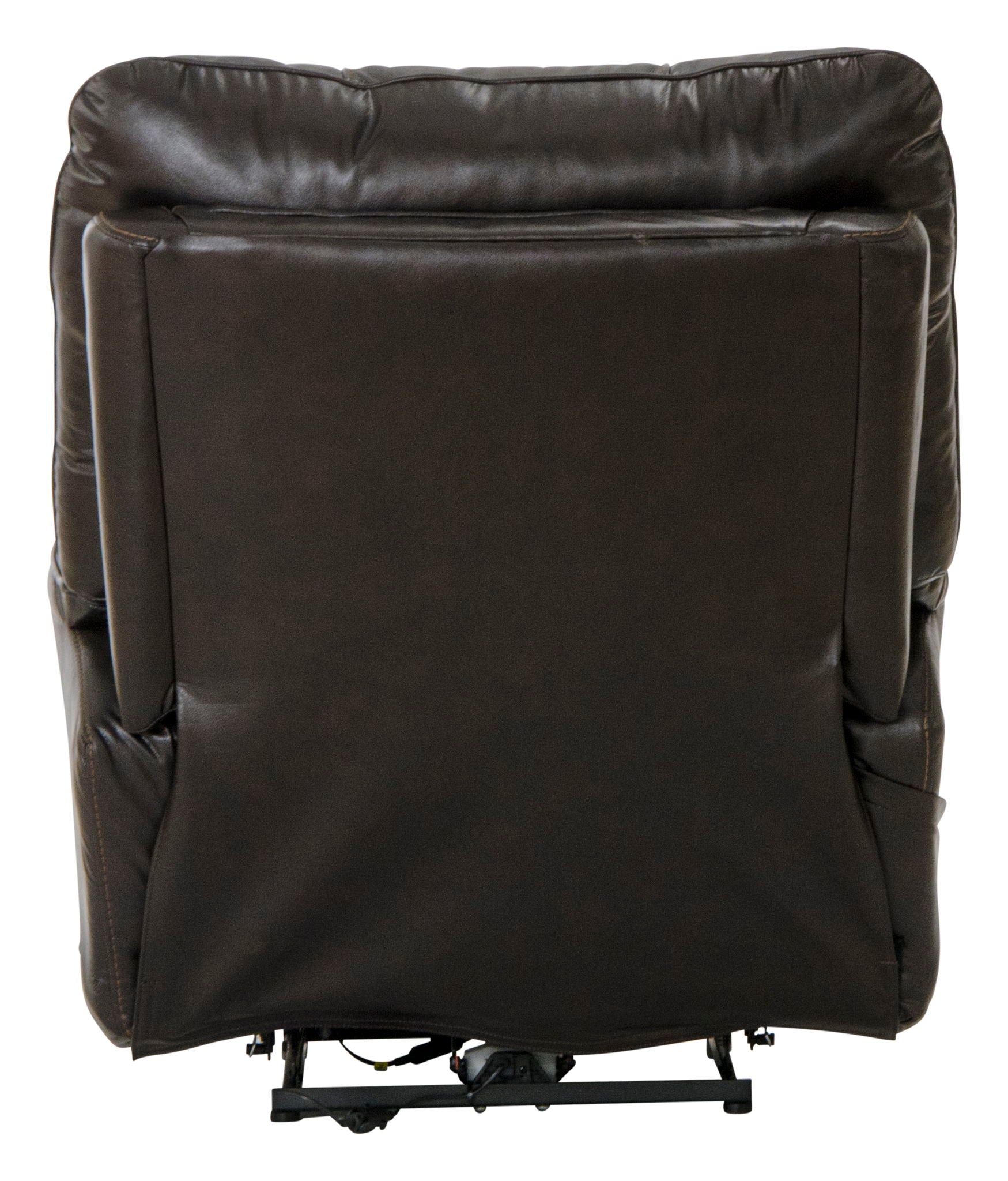 Naples - Power Lay Flat Recliner With Extended Ottoman - Chocolate - Hornell Furniture Outlet