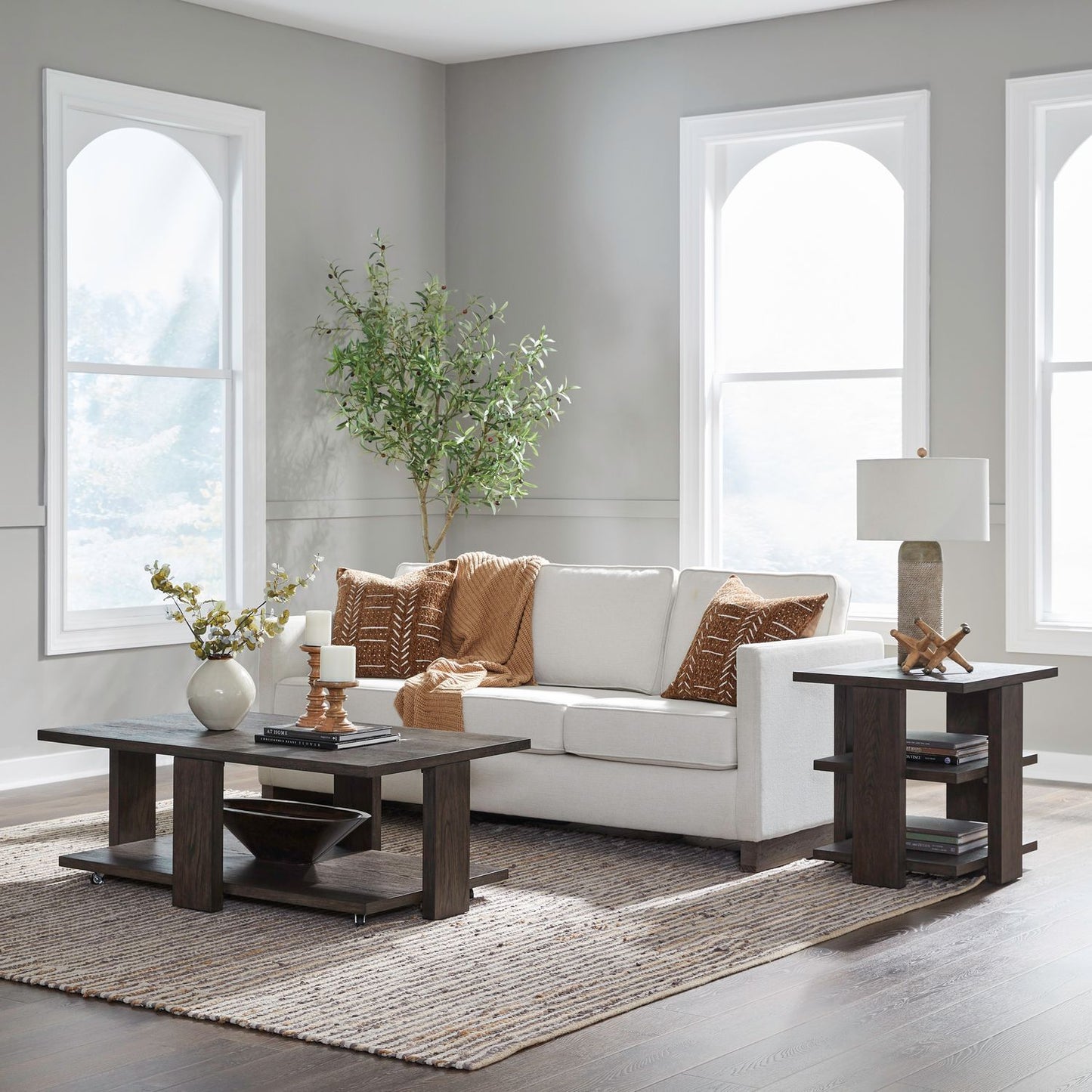 Harrison - 3 Piece Set - Brown - Hornell Furniture Outlet