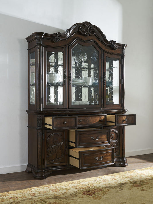 Royale - Buffet - Dark Brown - Hornell Furniture Outlet
