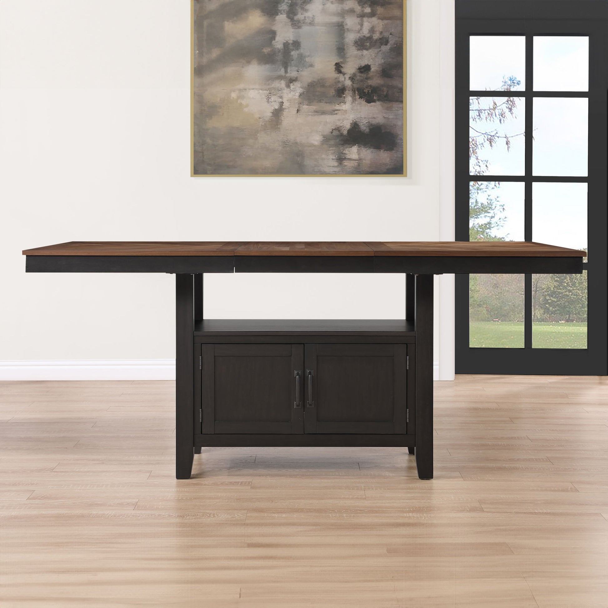Bermuda - Storage Counter Table - Black - Hornell Furniture Outlet