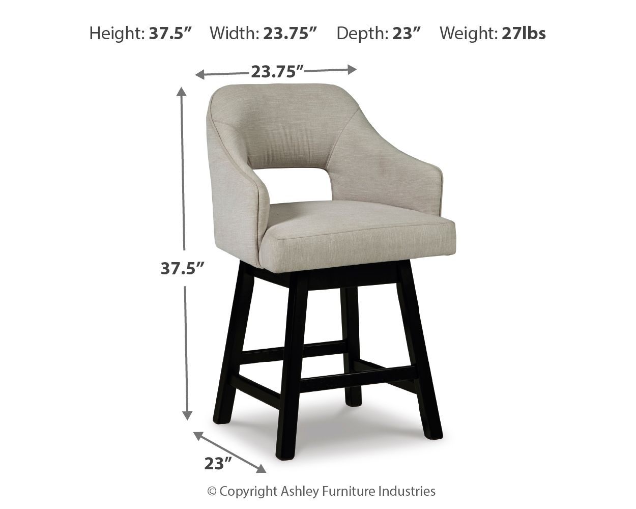 Tallenger - Upholstered Swivel Barstool (Set of 2) - Hornell Furniture Outlet
