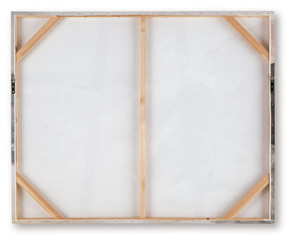 Worthner - Wall Art - Tan / Gray / White - Hornell Furniture Outlet