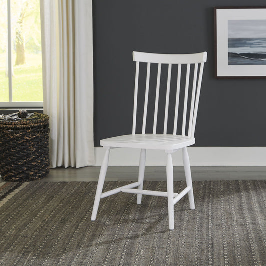 Palmetto Heights - Spindle Back Side Chair (RTA) - White - Hornell Furniture Outlet