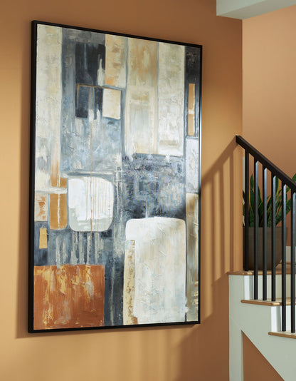 Howford - Brown / Black / Gray - Wall Art - Hornell Furniture Outlet