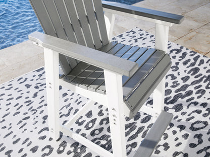 Transville - Gray / White - Barstool (Set of 2) - Hornell Furniture Outlet