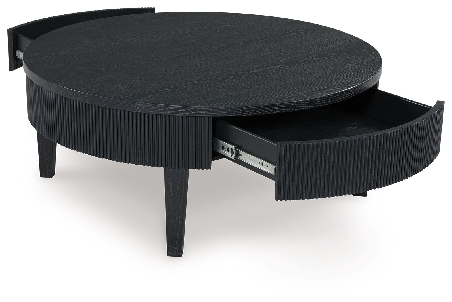 Marstream - Black - Round Cocktail Table - Hornell Furniture Outlet