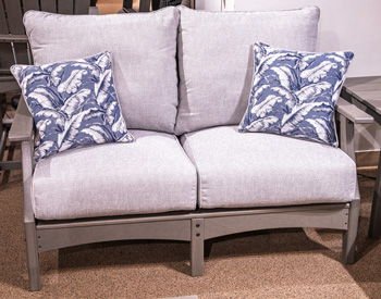 Cove Beach - Gray - Loveseat With Cushion - Hornell Furniture Outlet