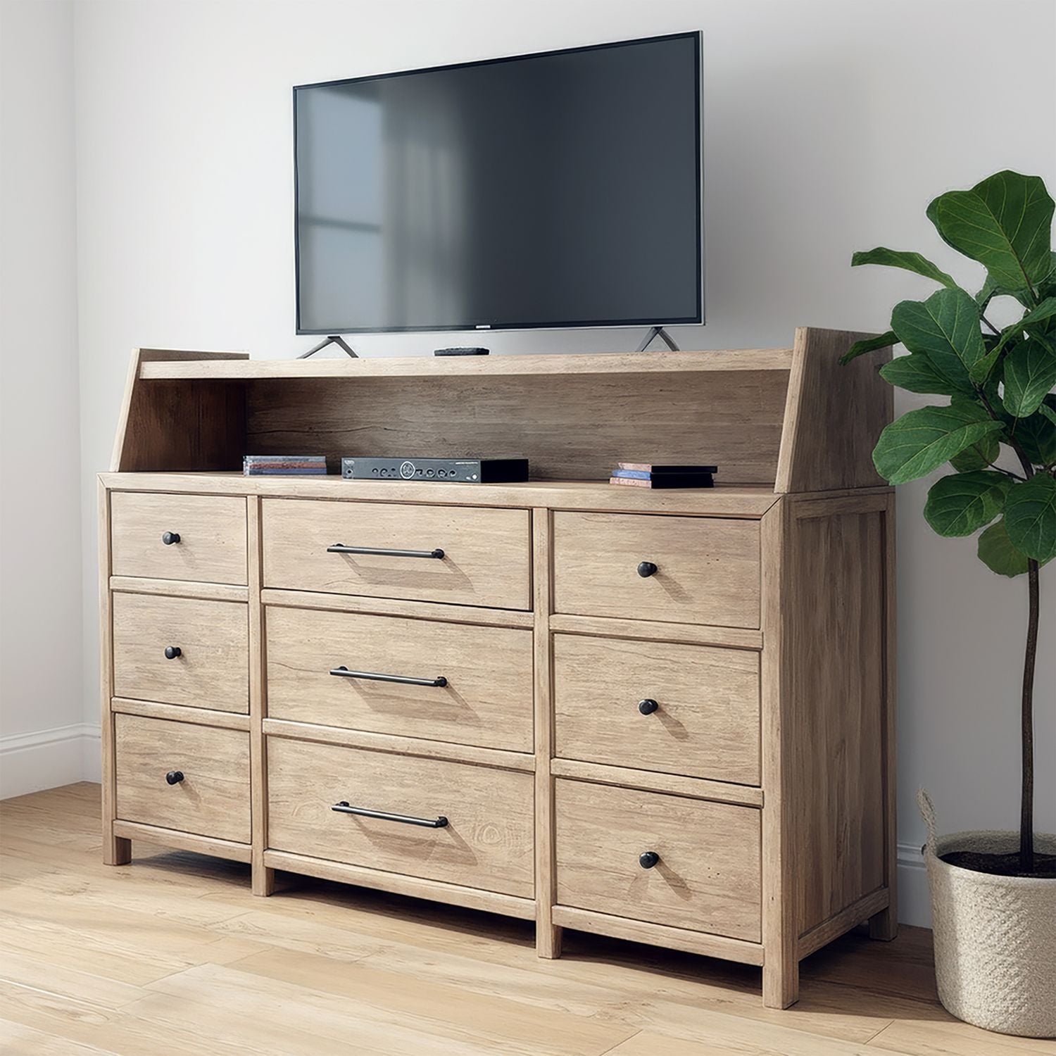 Proximity Place - Dresser & Hutch - Barley Buff - Hornell Furniture Outlet