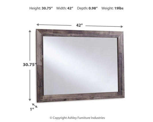 Derekson - Bedroom Mirror - Multi Gray - Hornell Furniture Outlet