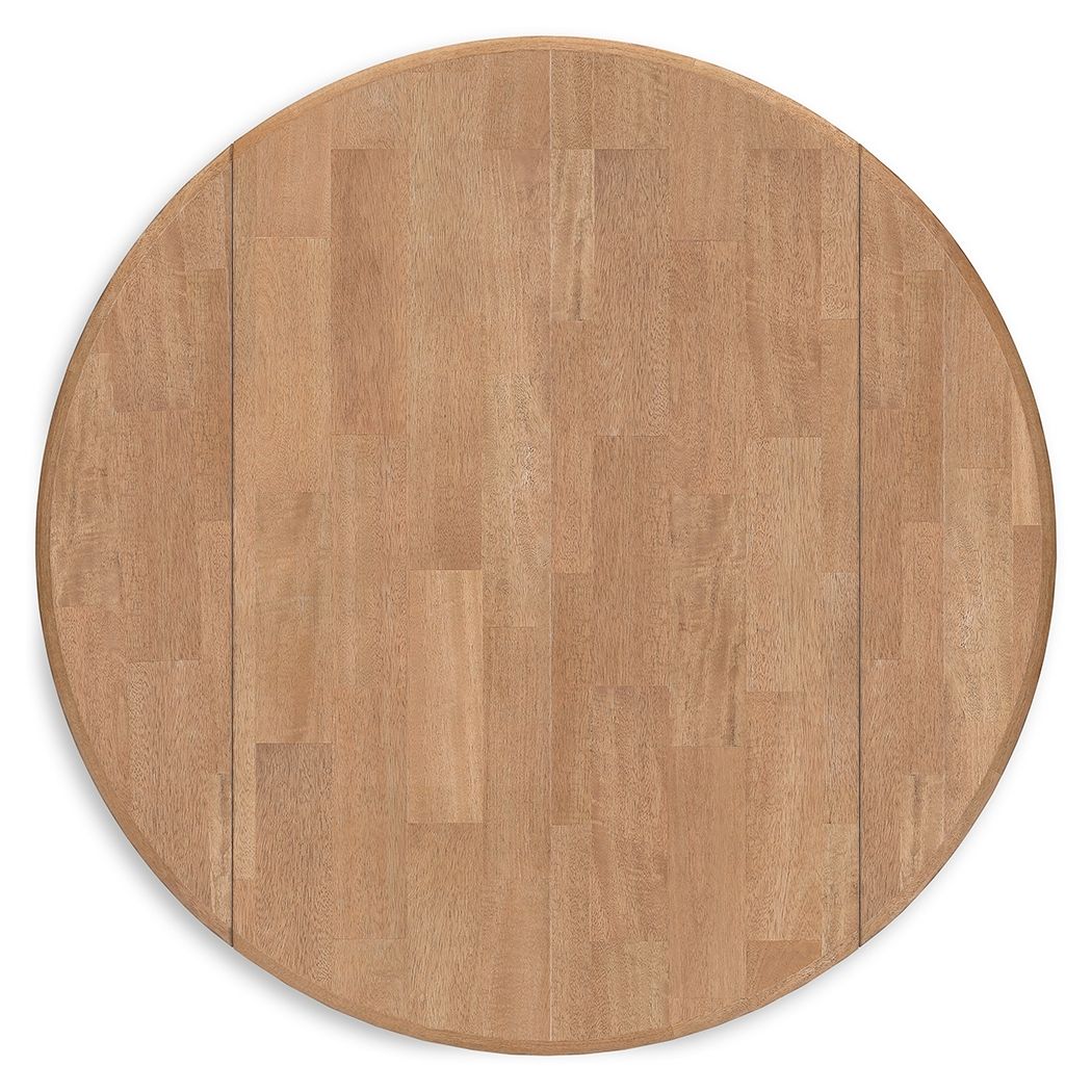 Gesthaven - Round Dining Room Drop Leaf Table - Hornell Furniture Outlet