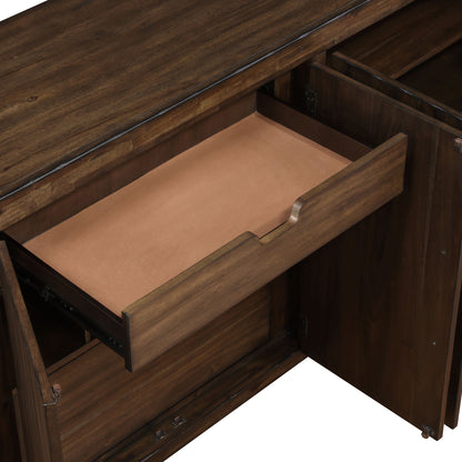 Auburn - Server - Dark Brown - Hornell Furniture Outlet