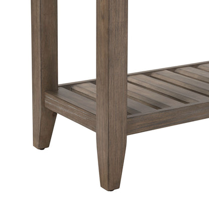 Edison - Server With Faux Marble Top - Brownstone - Hornell Furniture Outlet