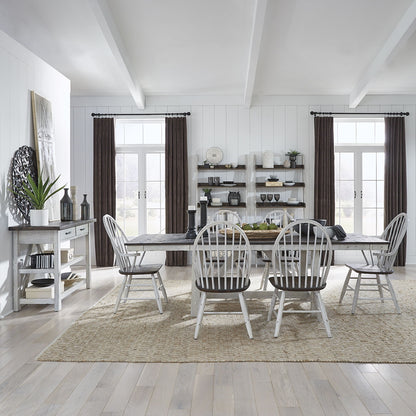 Farmhouse - Trestle Table Set - Hornell Furniture Outlet