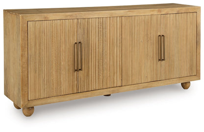 Niam - Light Antique Beige - Accent Cabinet - Hornell Furniture Outlet