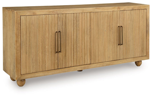 Niam - Light Antique Beige - Accent Cabinet - Hornell Furniture Outlet