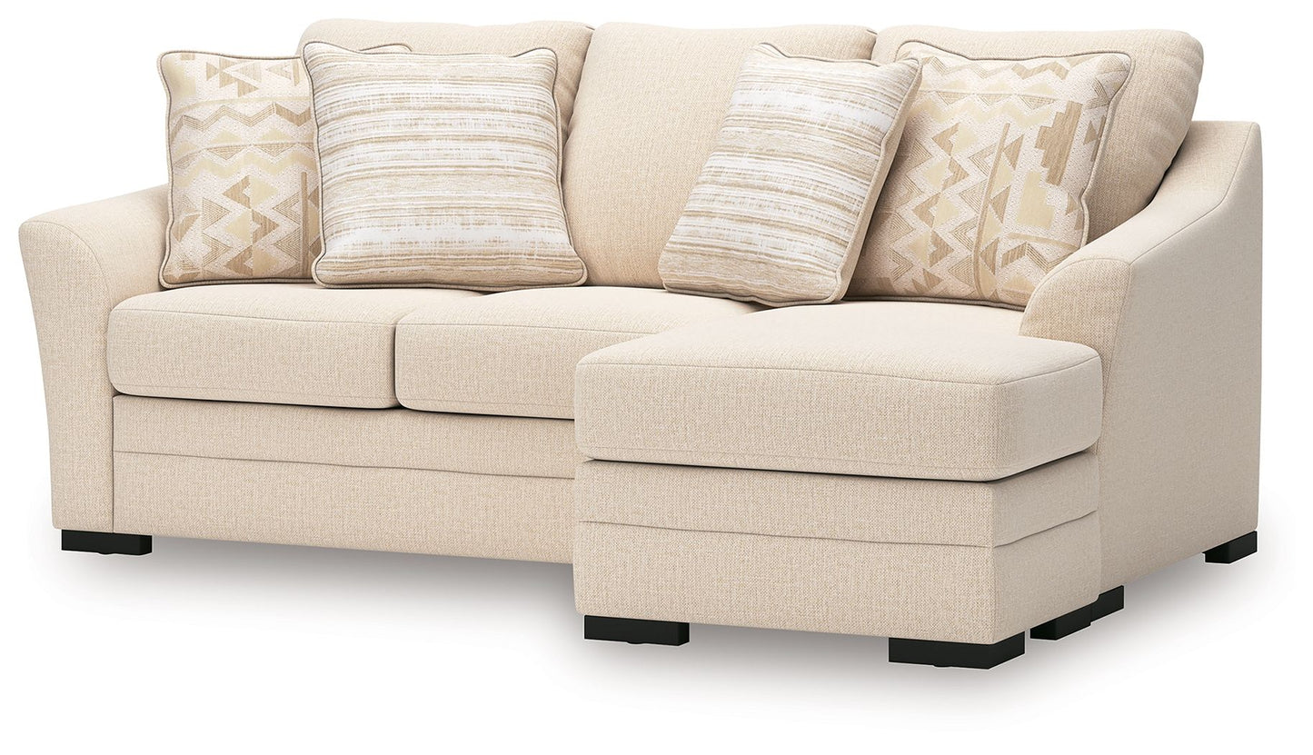 Lango - Jute - Queen Sofa Chaise Sleeper - Hornell Furniture Outlet