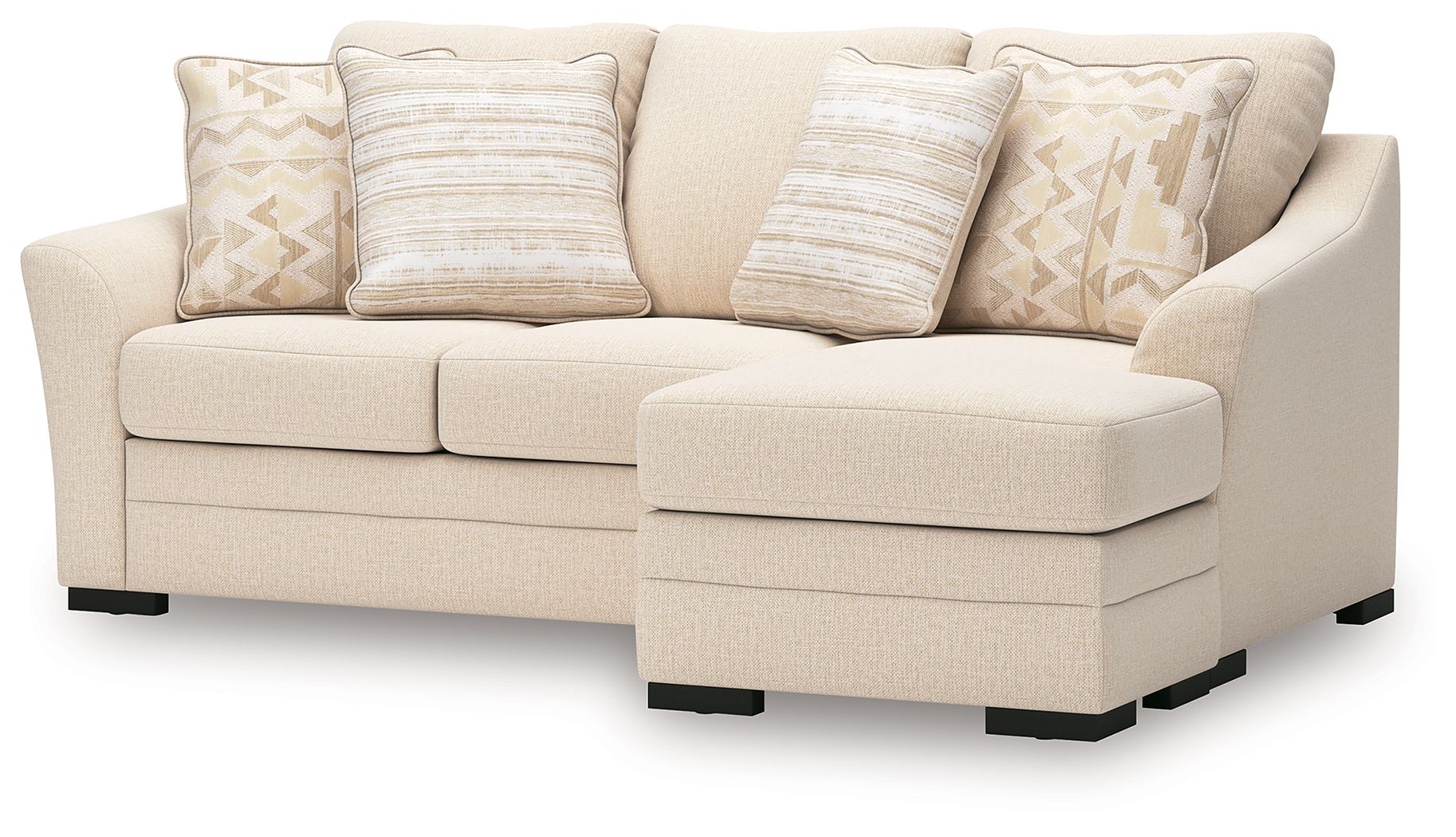 Lango - Jute - Queen Sofa Chaise Sleeper - Hornell Furniture Outlet