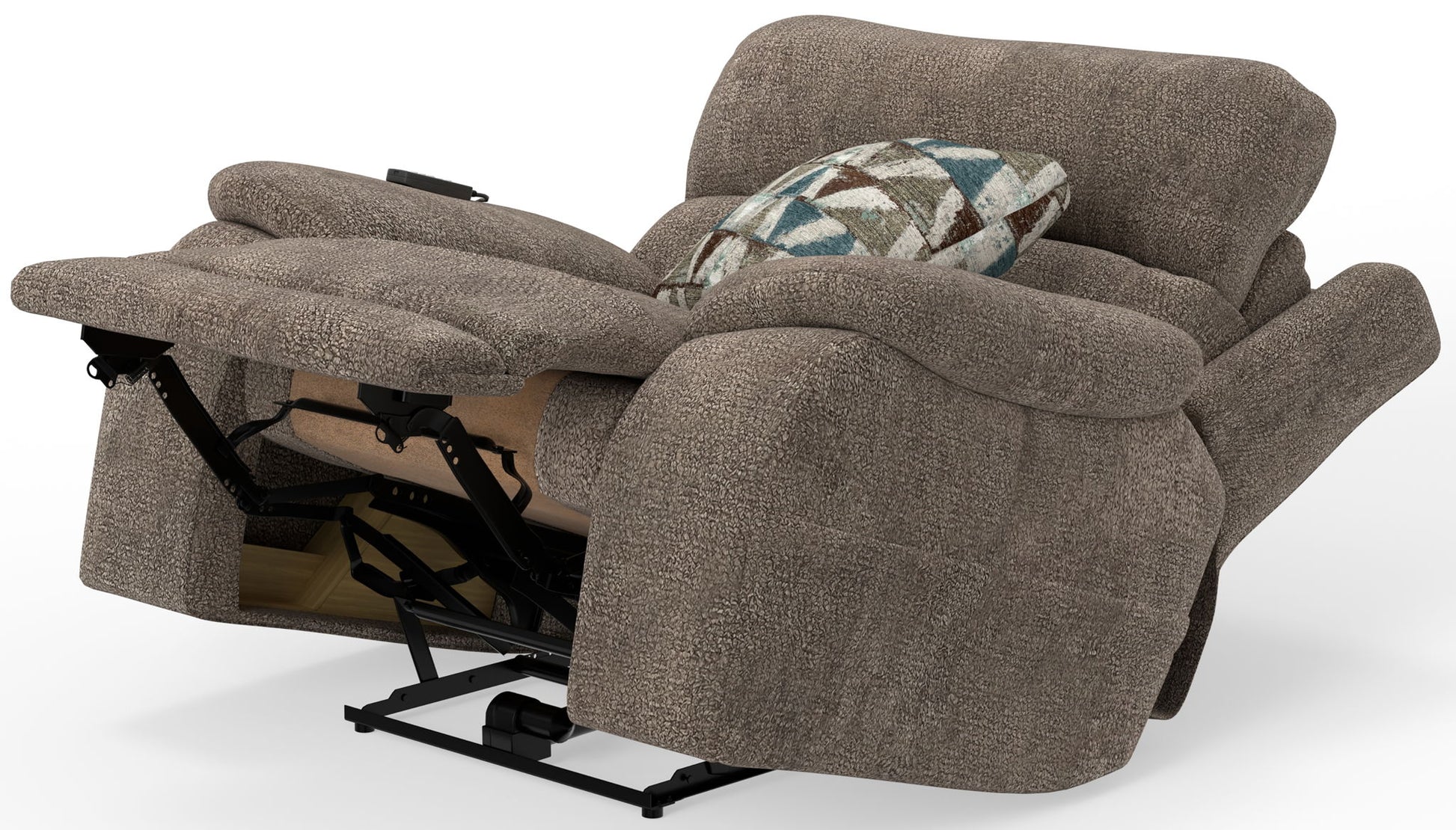 Joya - Power Lay Zero Gravity Recliner With Power Adjustable Headrest And CR3 Heat/Massage/Lumbar/ZG - Mushroom - Hornell Furniture Outlet