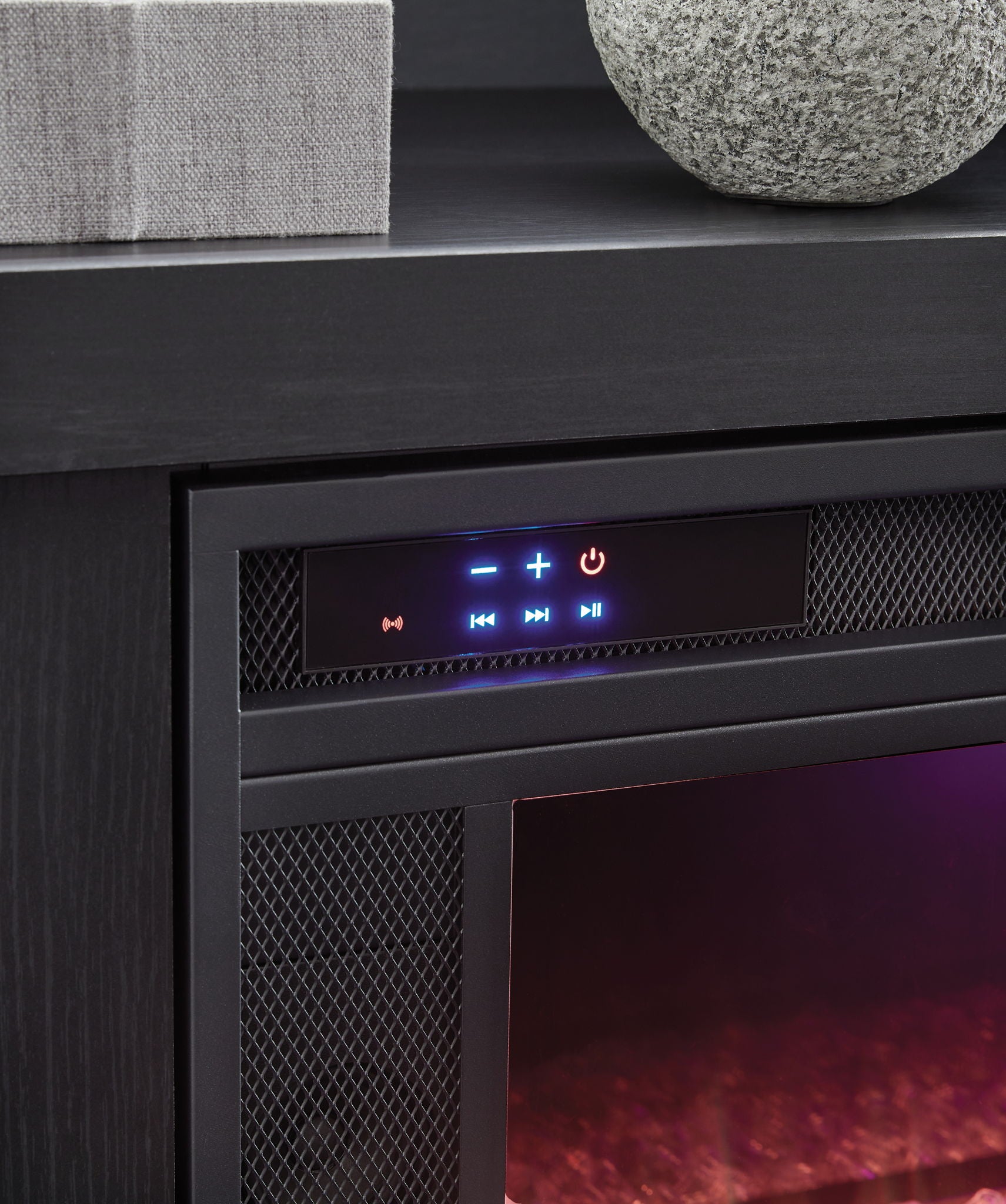 Entertainment Accessories - Black - Fireplace Insert - Hornell Furniture Outlet