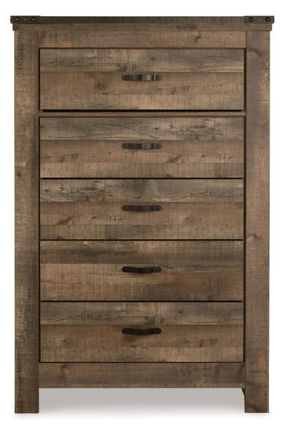 Trinell - Five Drawer Chest - Brown - Hornell Furniture Outlet