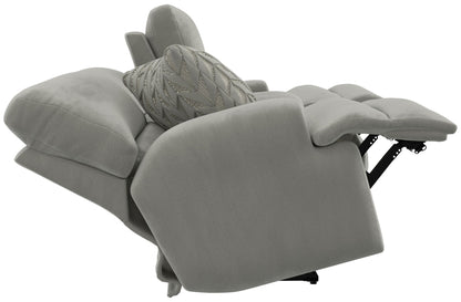 Renaldo - Power Console Loveseat With Zero Gravity Recline - Stone - Hornell Furniture Outlet
