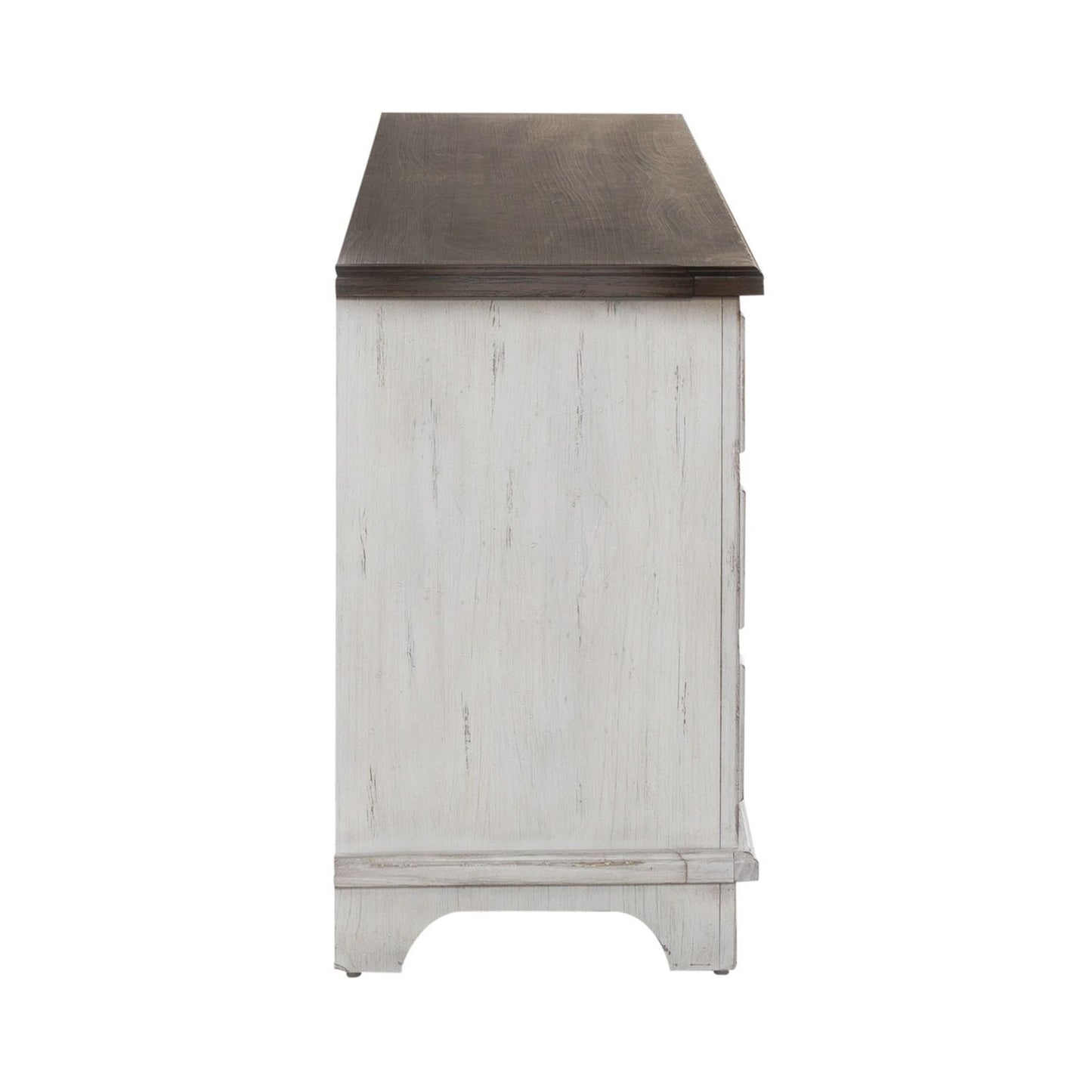 River Place - 75" Entertainment Console - White - Hornell Furniture Outlet
