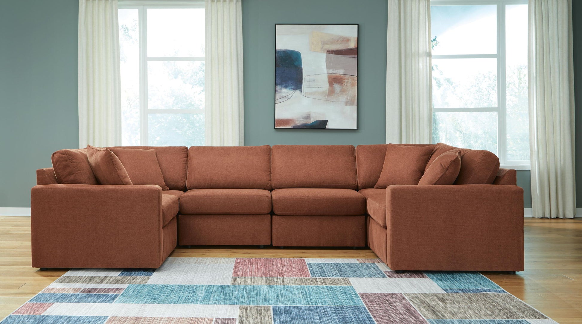 Modmax - Sectional - Spice - Hornell Furniture Outlet