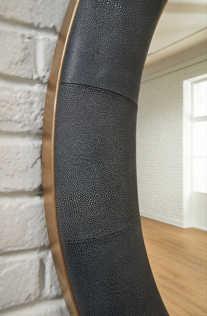 Corinsworth - Accent Mirror - Charcoal / Brass Finish - Hornell Furniture Outlet