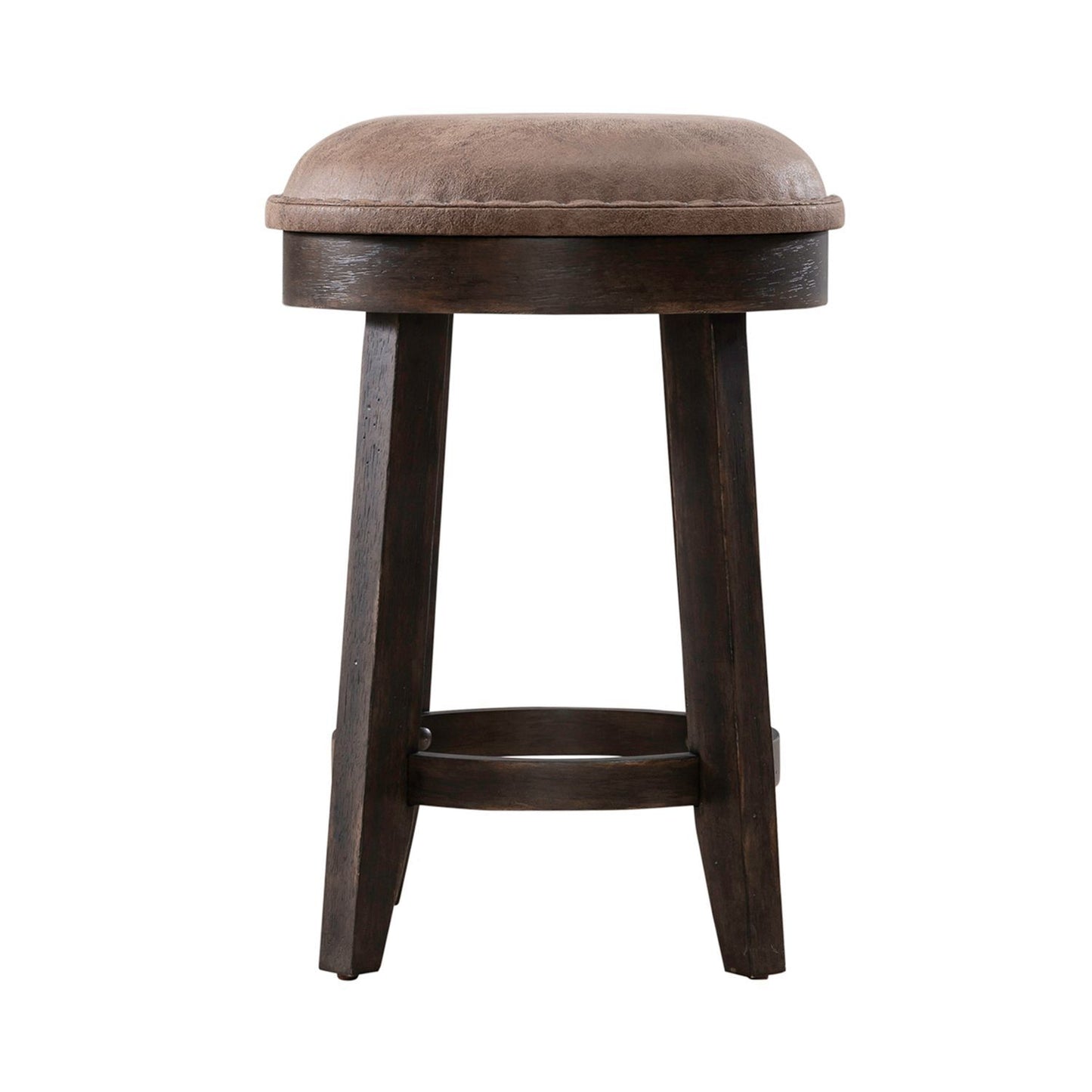 Paradise Valley - Upholstered Console Stool (RTA) - Dark Brown - Hornell Furniture Outlet