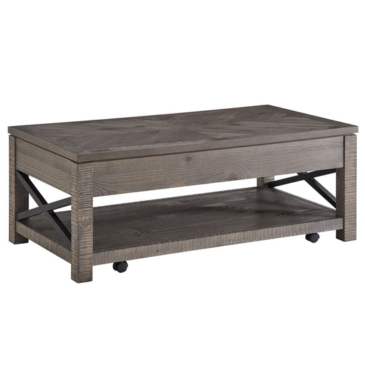 Dexter - Lift Top Cocktail Table - Brown - Hornell Furniture Outlet