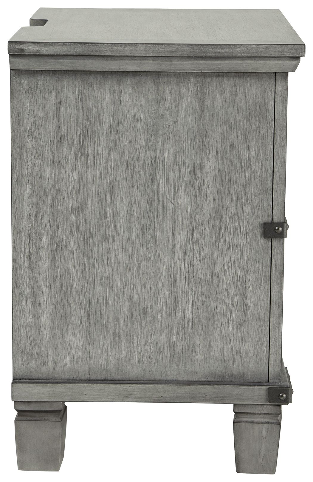 Russelyn - Gray - Two Drawer Night Stand - Hornell Furniture Outlet