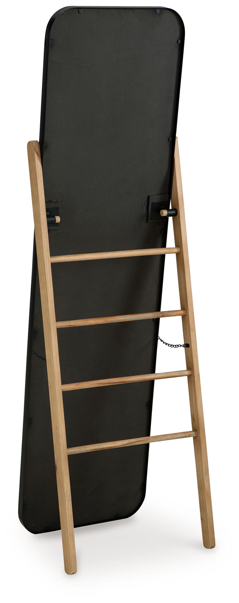 Bronick - Black / Brown - Floor Mirror - Hornell Furniture Outlet