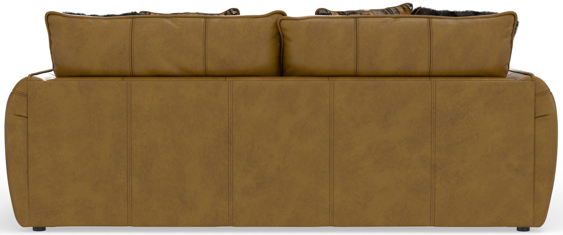 Corvara - Top Grain Italian Leather Match Sofa - Caramel - Hornell Furniture Outlet