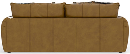 Corvara - Top Grain Italian Leather Match Sofa - Caramel - Hornell Furniture Outlet