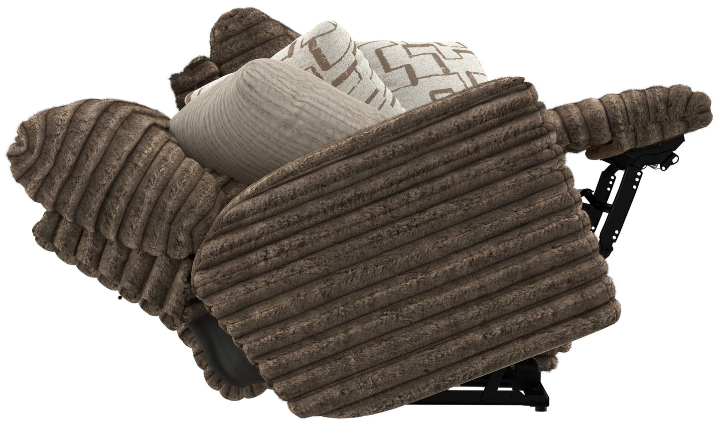 Lynx - Power Reclining Console Loveseat With Zero Gravity - Hornell Furniture Outlet