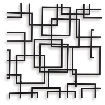 Aadanton - Black - Wall Decor - Hornell Furniture Outlet
