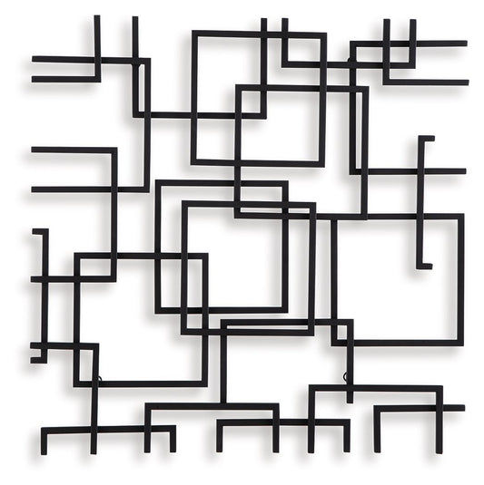 Aadanton - Black - Wall Decor - Hornell Furniture Outlet