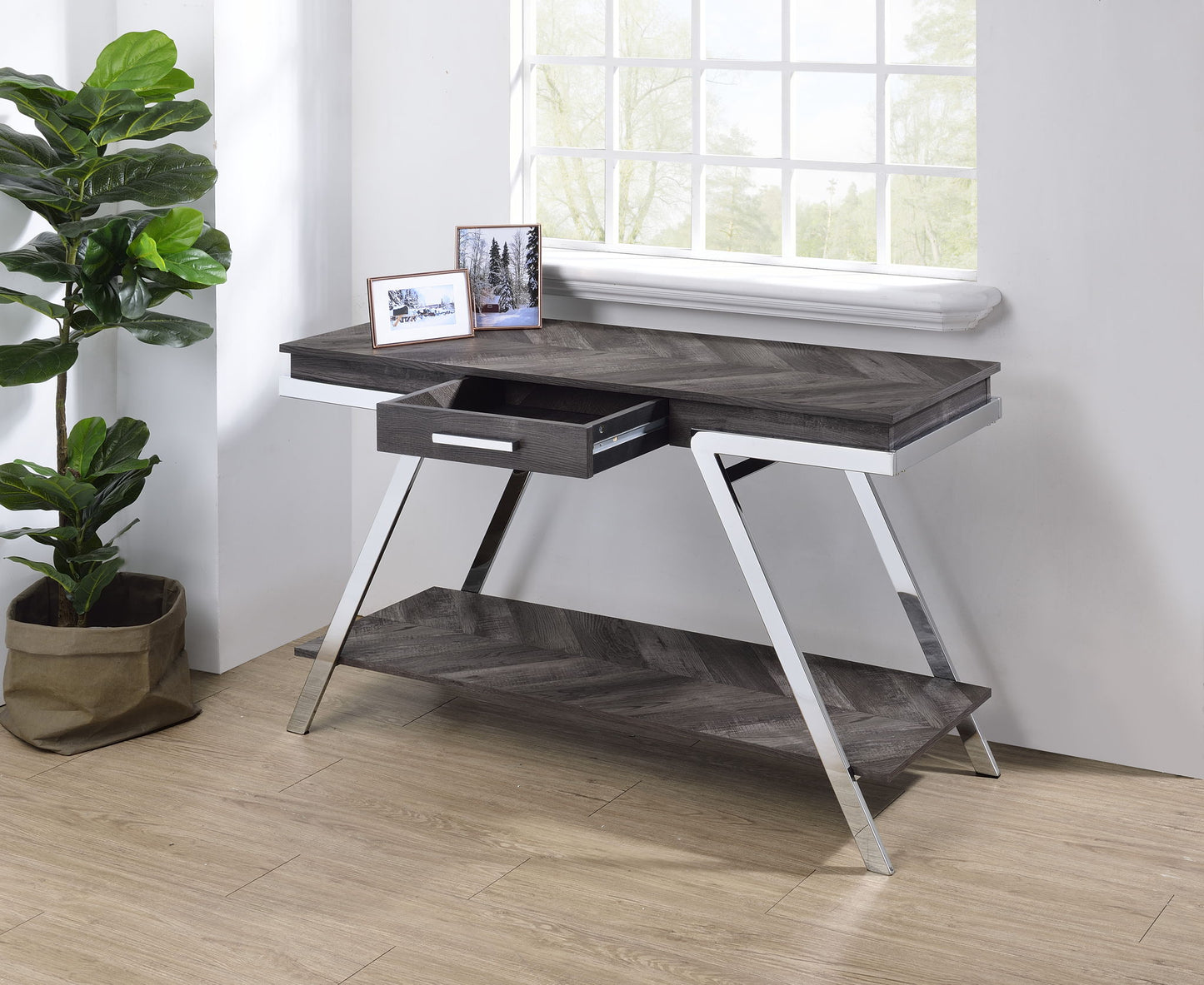 Roma - Sofa Table - Gray - Hornell Furniture Outlet