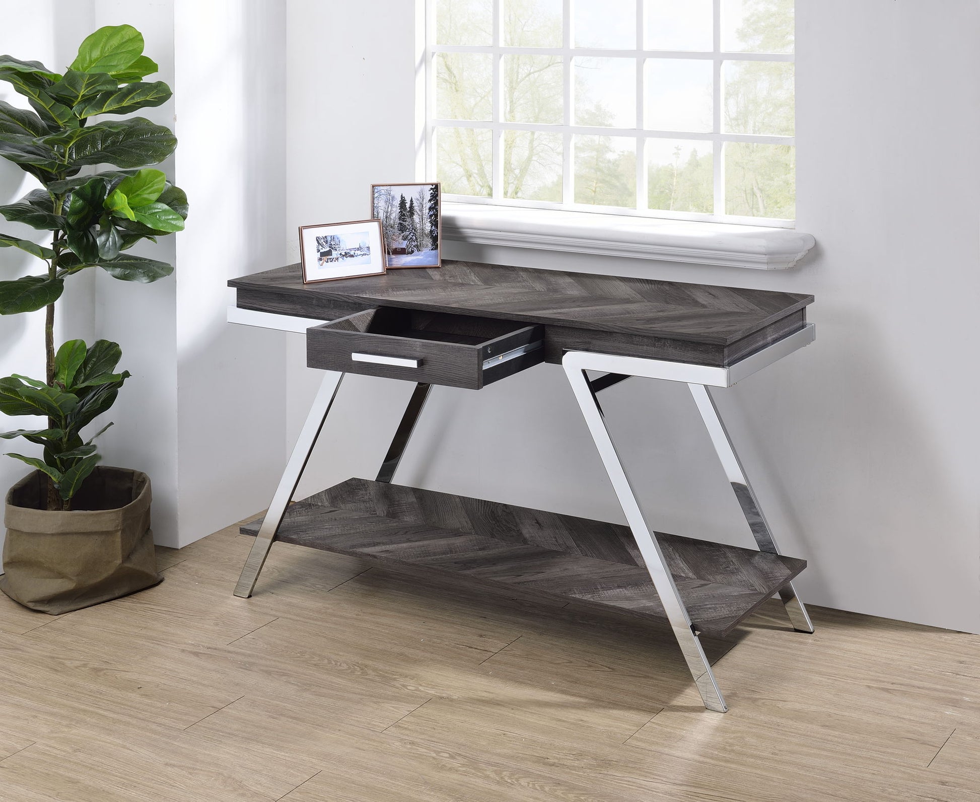 Roma - Sofa Table - Gray - Hornell Furniture Outlet
