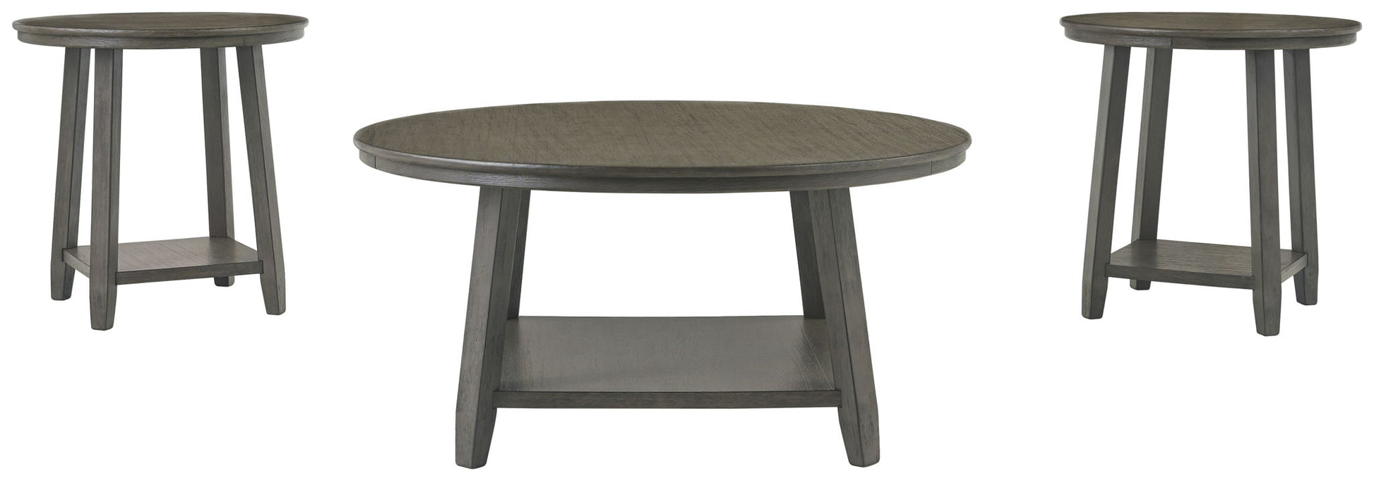 Caitbrook - Gray - Occasional Table Set (Set of 3) - Hornell Furniture Outlet