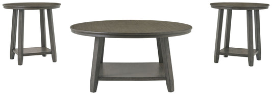 Caitbrook - Gray - Occasional Table Set (Set of 3) - Hornell Furniture Outlet