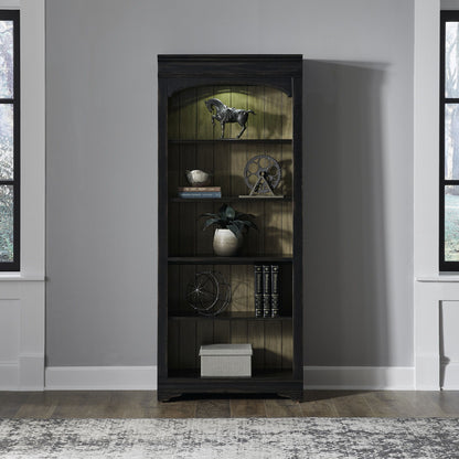 Meritage - Bunching Bookcase - Aged Charcoal - Hornell Furniture Outlet