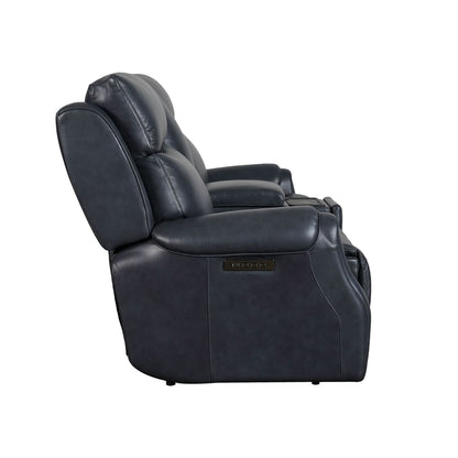 Clinton - Loveseat With Console P3 & ZG - Carmel Slate - Hornell Furniture Outlet