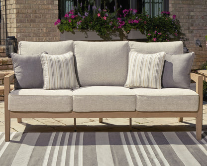 Hallow Creek - Driftwood - Sofa With Cushion - Hornell Furniture Outlet