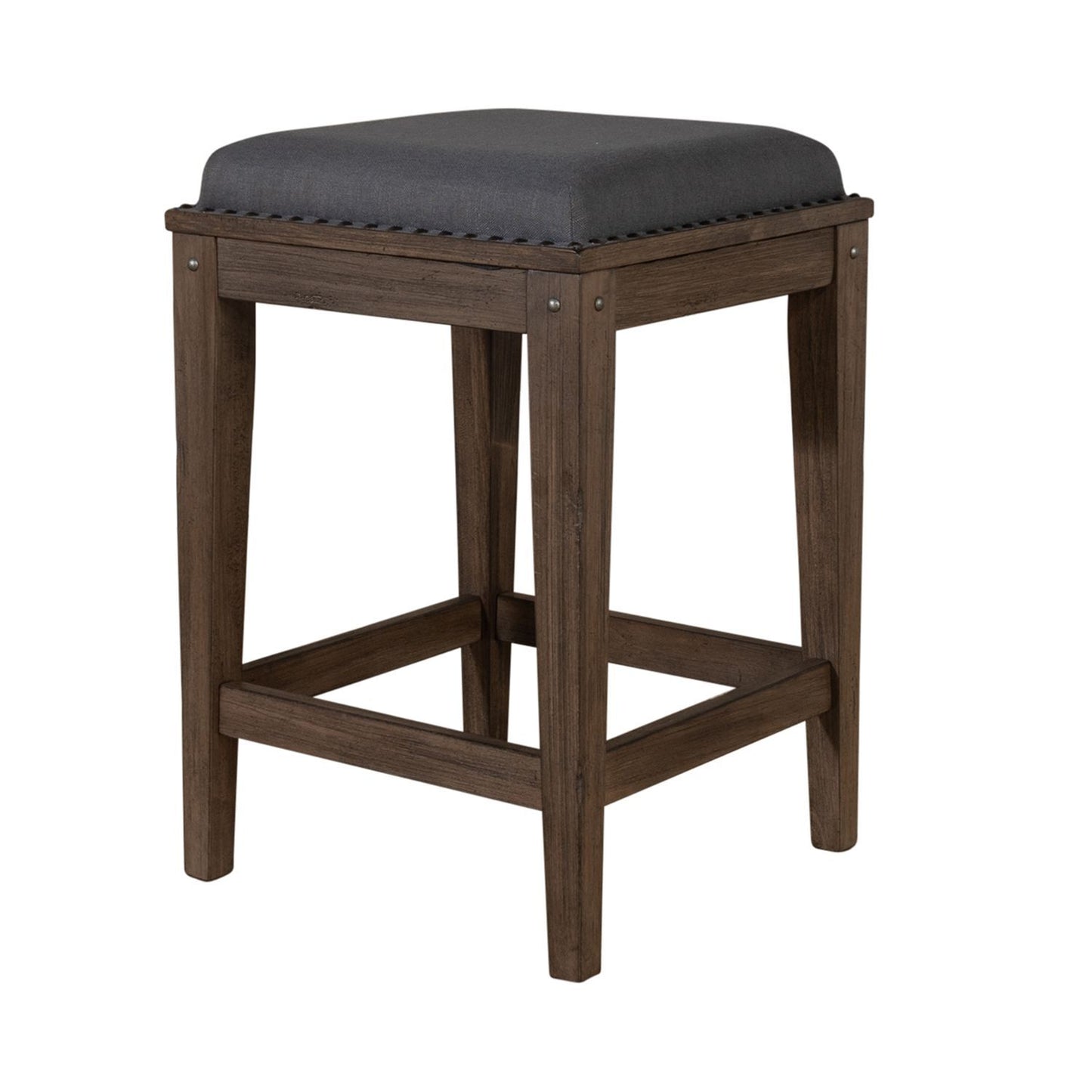 Sonoma Road - Upholstered Console Stool - Weathered Beaten Bark - Hornell Furniture Outlet