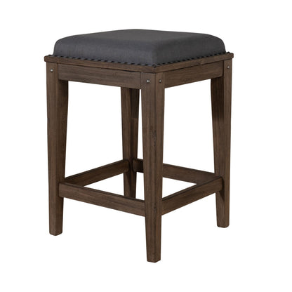 Sonoma Road - Upholstered Console Stool - Weathered Beaten Bark - Hornell Furniture Outlet